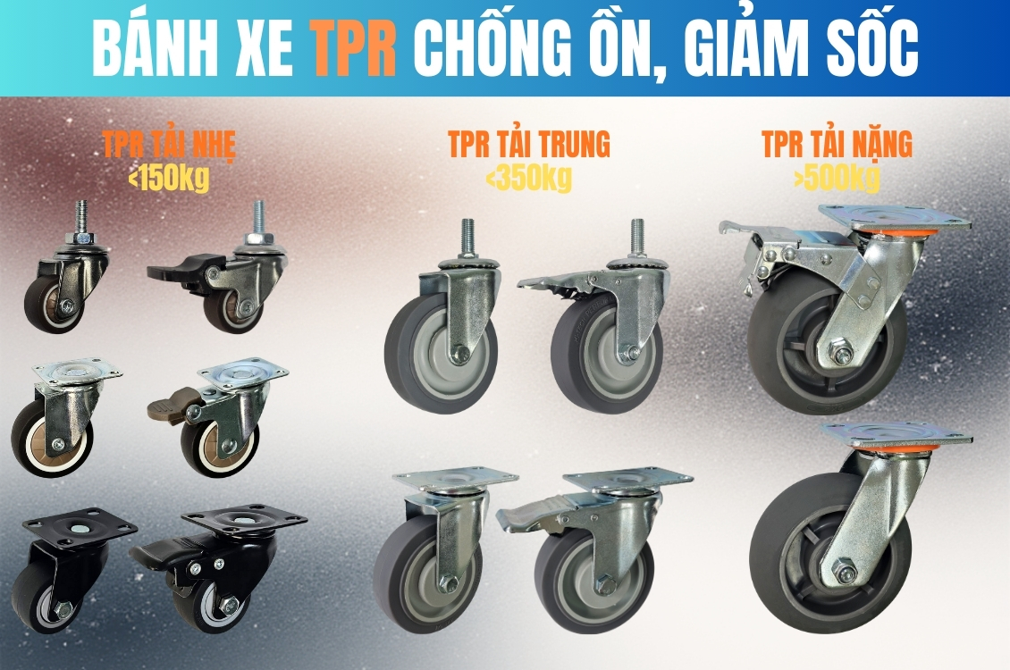 Bánh Xe Cao Su TPR