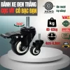 Bánh xe PVC đen trắng cọc vít, có bạc đạn - Cơ Khí Nemo