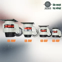 Bánh xe liền chân tăng chỉnh FootMaster - Cơ Khí Nemo (chi tiết 3)