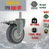 Bánh xe TPR xám (phẳng) tải nhẹ cọc vít - Cơ Khí Nemo