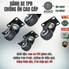 Bánh xe TPR chống ồn mặt bích, có bạc đạn - Cơ Khí Nemo