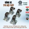 Bánh xe TPR nội thất mặt bích, có ổ bi - Cơ Khí Nemo