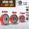 Bánh xe rời PU cốt sắt tải nhẹ, không càng (có bạc đạn) - Cơ Khí Nemo