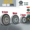 Bánh xe rời TPR xám mặt phẳng, không càng (có bạc đạn) - Cơ Khí Nemo