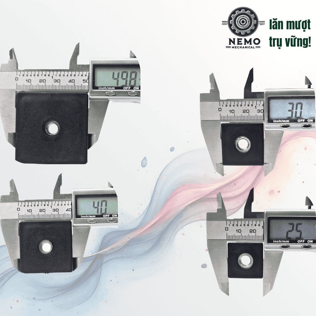 Nắp chụp thép hộp có ren M6 M8 M10 – Nap chup thep hop vuong | Cơ Khí Nemo