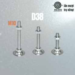 Chân tăng chỉnh đế thép mạ kẽm M10 M12 M16 – Chan tang chinh de thep D38 | Cơ Khí Nemo