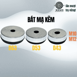 Đế tăng chỉnh tải nhẹ rời thép mạ kẽm Inox 304 – De tang chinh dem nhua chong rung | Cơ Khí Nemo