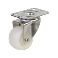 Bánh xe Inox 304 PA Nylon tải nhẹ 5cm càng xoay - Cơ Khí Nemo