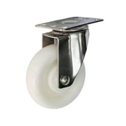 Bánh xe Inox 304 PA Nylon tải trung càng xoay - Cơ Khí Nemo