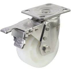 Bánh xe Inox 304 PA tải nặng càng xoay có khóa - Cơ Khí Nemo