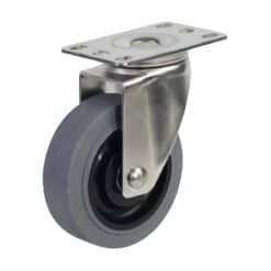 Bánh xe Inox 304 TPR chống tĩnh điện ESD càng xoay - Cơ Khí Nemo