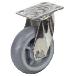Bánh xe Inox 304 TPR tải nặng càng xoay - Cơ Khí Nemo