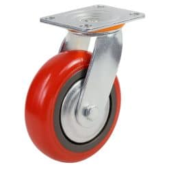Bánh xe PU Hàn Quốc cốt nhựa tải nặng càng xoay - Cơ Khí Nemo