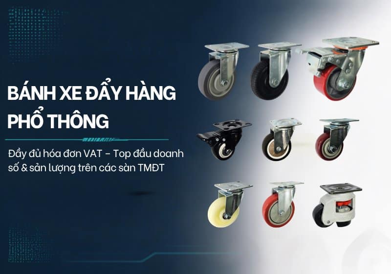 Bánh xe đẩy hàng phổ thông chịu tải cao — Cơ Khí Nemo