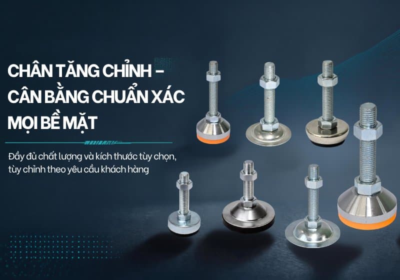 Chân tăng chỉnh độ cao chịu lực — Cơ Khí Nemo