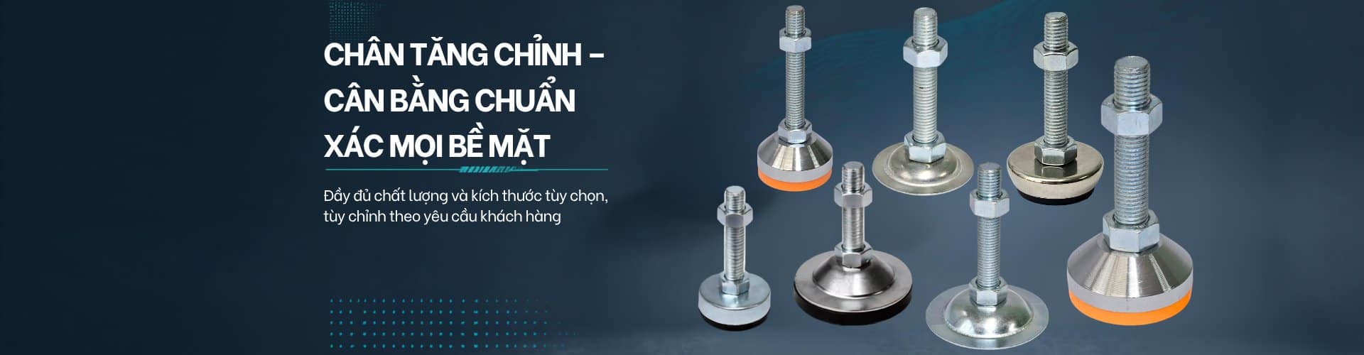 Chân tăng chỉnh độ cao chịu lực — Cơ Khí Nemo
