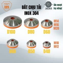 Bát tăng chỉnh chịu tải rời Inox 304 - Cơ Khí Nemo