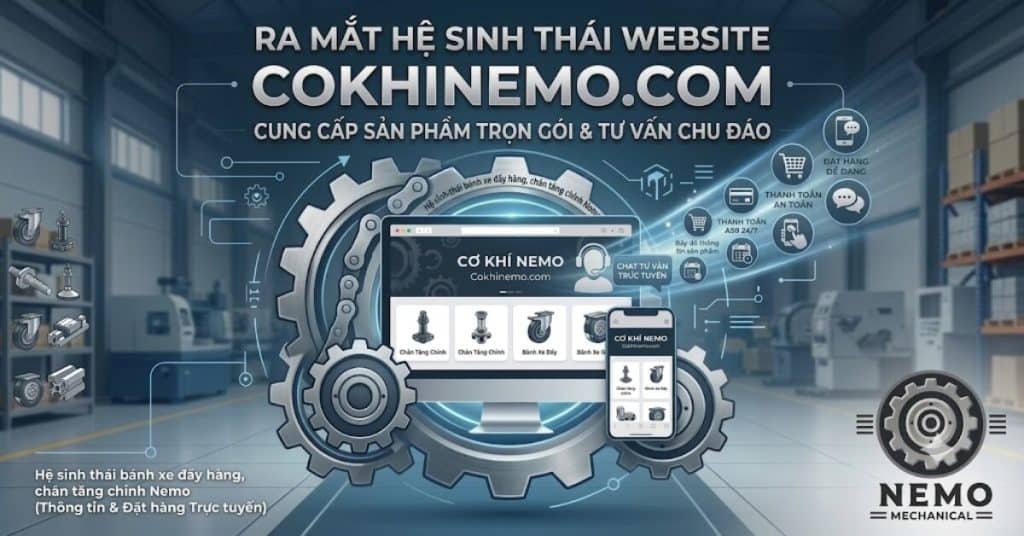 Cơ Khí Nemo ra mắt website chính thức cokhinemo.com