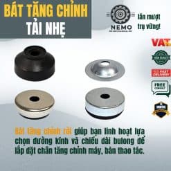 Đế tăng chỉnh tải nhẹ rời các loại - Cơ Khí Nemo