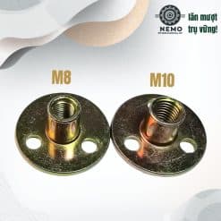 Ốc cấy gỗ ren M8 kèm Pas đồng tiền - Cơ Khí Nemo