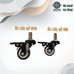 Pas đồng tiền thép mạ kẽm kết hợp Ốc cấy gỗ - Cơ Khí Nemo